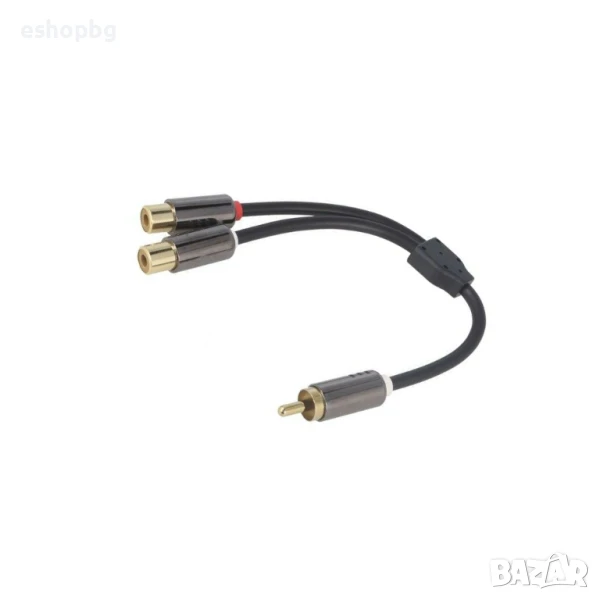 Кабел RCA мъжки 2xRCA женски 0.2м, снимка 1