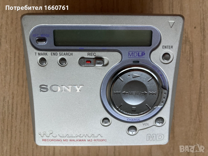 минидиск уокмен като нов SONY MZ-R700PC, снимка 1