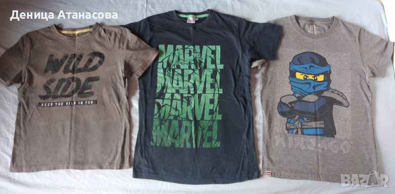 Тениски Ninjago и др., блузки, шушлекова грейка LC Waikiki, потници, бански, къси панталони 134/140, снимка 1