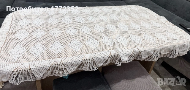 Ръчно плетени покривки за маса, снимка 3 - Покривки за маси - 53953279
