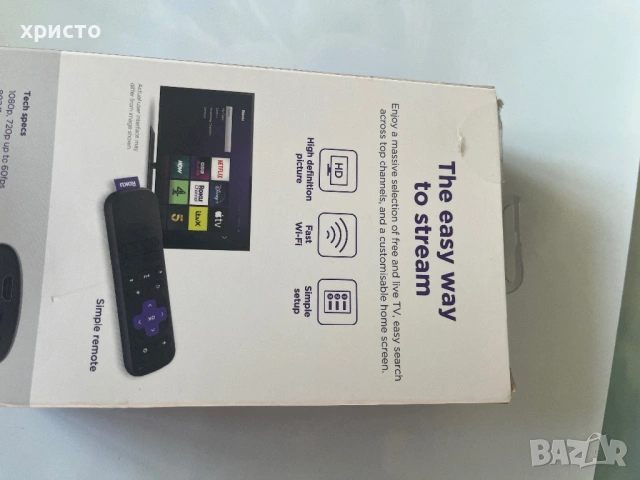 Roku Express стриймър, снимка 3 - Приемници и антени - 54106530