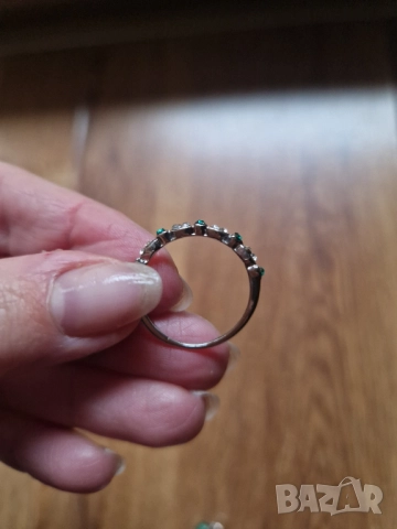 ПРОМОЦИЯ! ДВА ЗА ЕДИН пръстени със зелени камъни, снимка 12 - Пръстени - 52398681