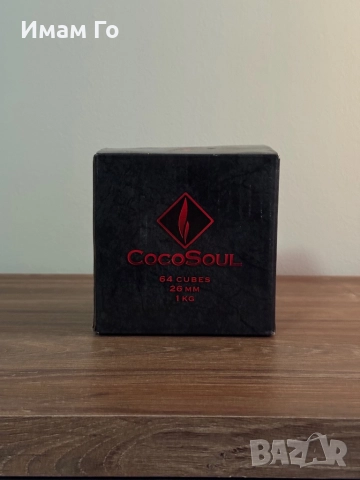CocoSoul Coconut Charcoal 1 kg 26 mm – кокосови въглени за наргиле / shisha / hookah, снимка 4 - Наргилета - 52340802