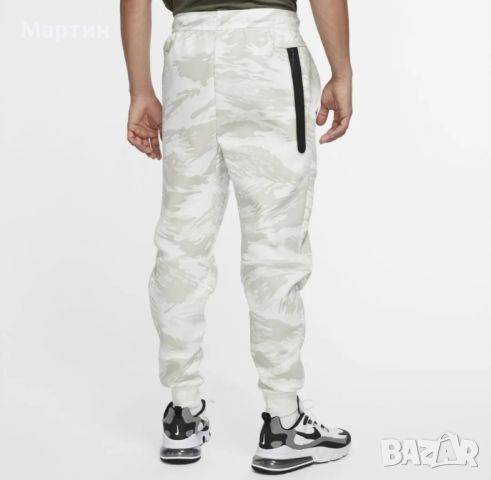 Мъжко долнище Nike Tech Fleece Summit White - размер XS, снимка 4 - Спортни дрехи, екипи - 45880401