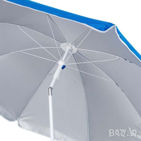 Плажен чадър с метална основа и чупещо се рамо Muhler, снимка 2 - Други - 46442719