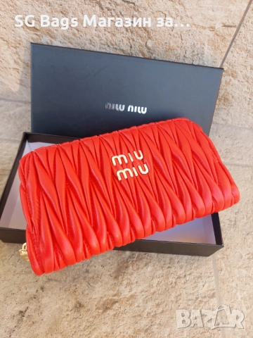 Miu miu miv miv  дамско портмоне дамски портфейл код 900, снимка 4 - Портфейли, портмонета - 35671690