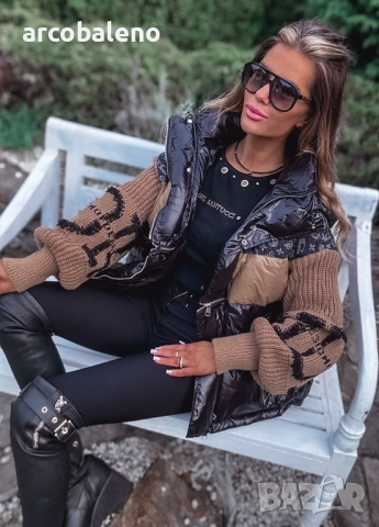 Дамско зимно яке от първокласен комбиниран материал, снимка 4 - Якета - 52418070