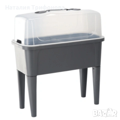 Сива оранжерийна маса с капак - здрава и практична, снимка 7 - Оранжерии - 53834629