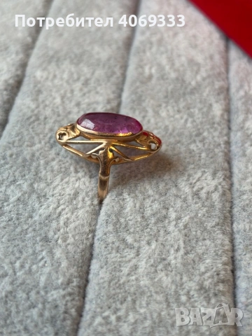 Руски златен пръстен  4.58гр  14карата  61р-р(19.4мм) , снимка 7 - Пръстени - 53466784