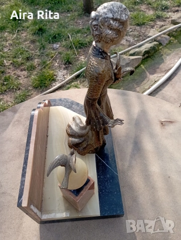 скулптора момиче с гълъби., снимка 3 - Други ценни предмети - 53735947