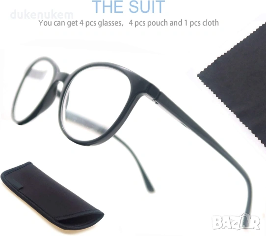 Комплект 3 броя очила за четене, +3.00, кръгли рамки, пружинни панти, снимка 4 - Слънчеви и диоптрични очила - 53071013