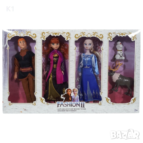 Голям комплект кукли Елза и Анна, Замръзналото Кралство всички герои