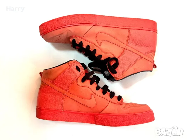 Мъжки кожени маратонки - Nike Dunk High AC VT – Max Orange, снимка 2 - Маратонки - 47814183