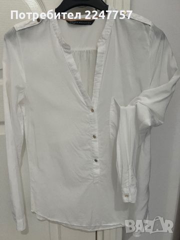Бяла риза Zara размер S, снимка 1 - Ризи - 46006111