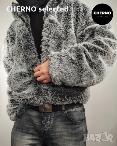 ZARA Яке от изкуствен косъм с качулка – Размер L – Ново без етикети, снимка 10 - Якета - 52860348