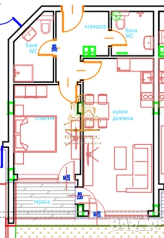 🤩Двустаен апартамент - Кабакум, Варна (Обява №:347141)🤩, снимка 2 - Апартаменти - 53730542
