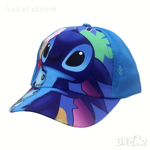 Нова детска шапка с козирка със Стич, различни вариант, снимка 5 - Шапки, шалове и ръкавици - 49811294