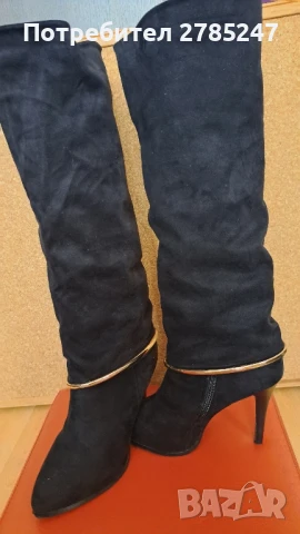 Дамски ботуши на ток, снимка 2 - Дамски ботуши - 50838328