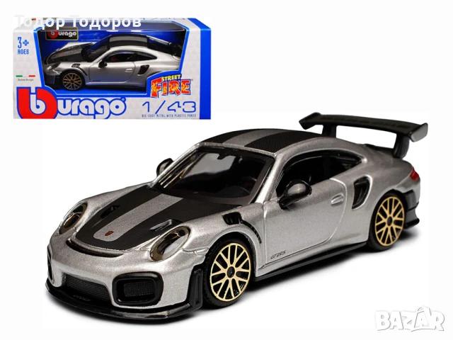 Колекционерски модел Porsche 911 (991 II) GT2 RS Street 1/43 (Bburago), снимка 1