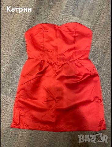 Дамска червена рокля , снимка 3 - Рокли - 45545074
