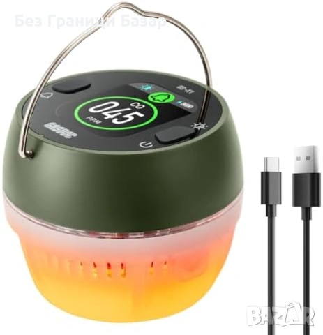 Нов Детектор за въглероден оксид CO аларма с магнитно закрепване и презареждаема батерия