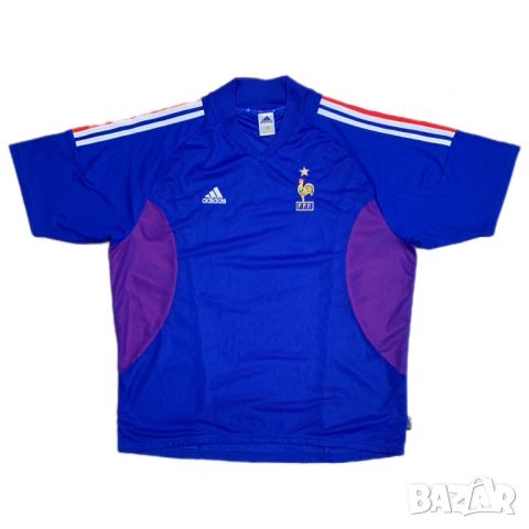 Оригинална мъжка тениска Adidas x France🇫🇷 2002 | XXL размер, снимка 1 - Тениски - 46238040