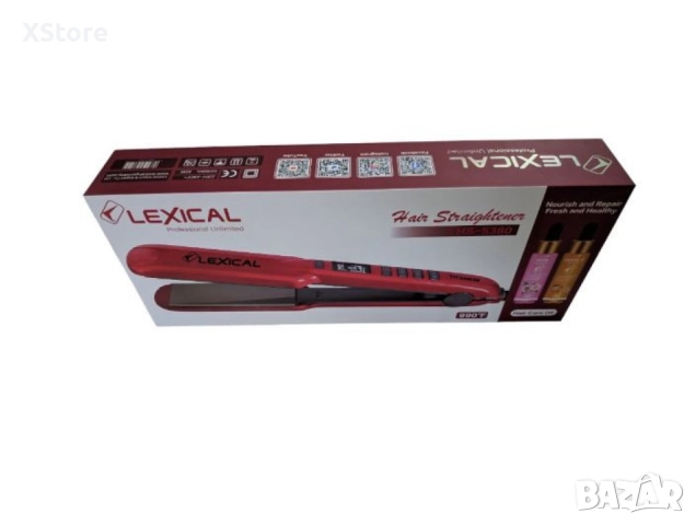 Преса за коса Lexical с подарък 2 шишента серум за коса с витамин C, снимка 7 - Преси за коса - 52593796