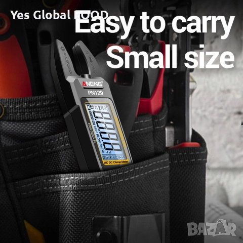 ANENG мултицет клещи U-образен, цветен LCD, акумулаторен, снимка 2 - Клещи - 52402843