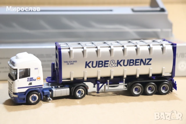 HERPA H0 1/87 SCANIA КАМИОН ТИР МОДЕЛ ЦИСТЕРНА ГОНДОЛА , снимка 5 - Колекции - 50909838