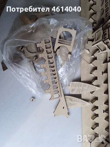 Дървен конструктор пъзел 68 см*20 см, снимка 4 - Конструктори - 53029280