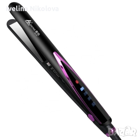 Професионална преса за изправяне на коса с турмалинови керамични плочи, снимка 4 - Преси за коса - 52855159