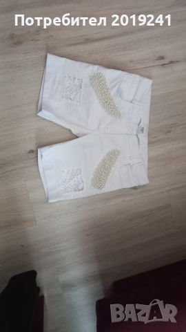 Бели къси панталони Lucy Fashion , снимка 2 - Къси панталони и бермуди - 45804591