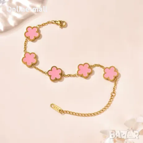 Стилна дамска гривна с две лица, Детелина, снимка 5 - Гривни - 49257609