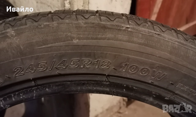 Продавам 2 броя всезони гуми 245.45.18 дот 2023 Goodyear , снимка 3 - Гуми и джанти - 54079320