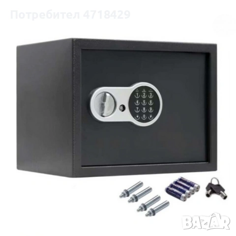 Сейф за ценности Cheffinger с цифрово заключване 8,5L, 16L и 26L варианти, батерии и монтажни болт, снимка 2 - Друга електроника - 53221523