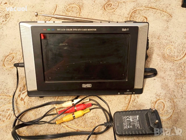 Преносим мини 7" телевизор SWEEX DVB-T TV, снимка 4 - Телевизори - 54011405