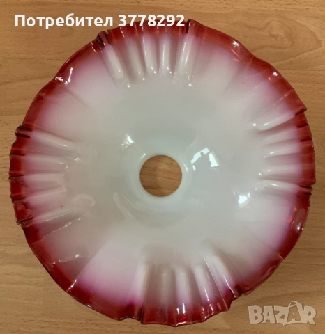 Абажури от масивно стъкло, 3 вида, от преди 1939г., френски, по 57лв за брой, 57 лв, снимка 3 - Антикварни и старинни предмети - 51998460