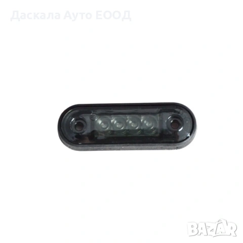 1бр. LED ЛЕД габарит ОПУШЕН, оранжев с 4 диода, 12-24V, снимка 2 - Аксесоари и консумативи - 53665459
