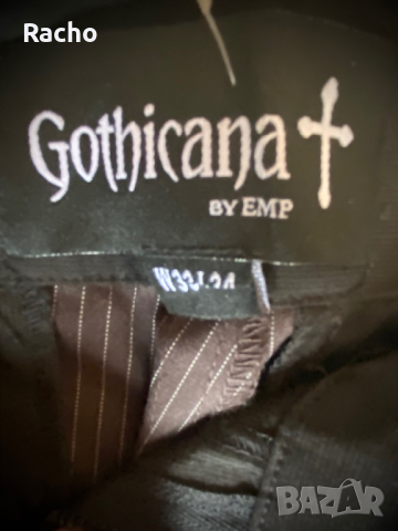 стиймпънк готик панталони с тиранти gothicana emp, снимка 2 - Панталони - 44973913