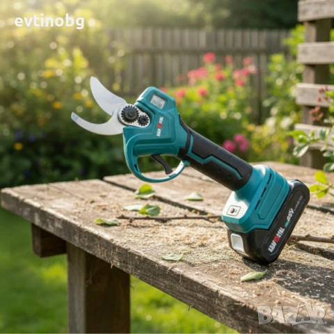 Акумулаторна лозарска ножица KraftRoyal 36V 8Ah с телескопичен прът до 2.7м — мощно, леко и удобно р, снимка 3 - Моторни триони/резачки - 53791172