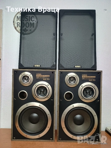Трилентови тонколони AIWA SX-77. Перфектни! Изпращам видео. 