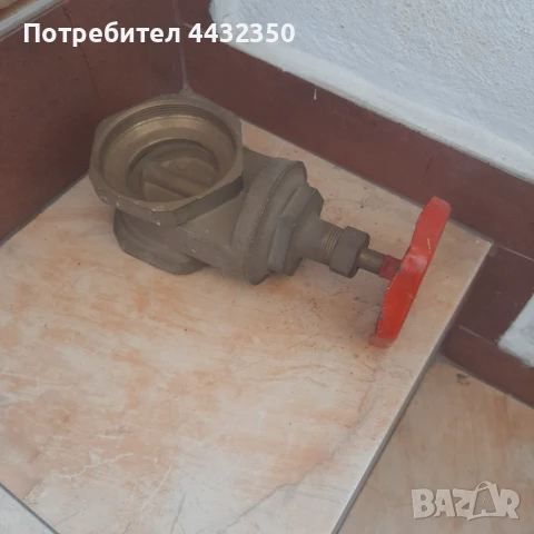 Шибърен бронзов кран, снимка 2 - Други машини и части - 51200691