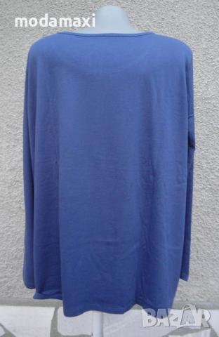 4XL Нова синя блуза със звезди от капси , снимка 7 - Блузи с дълъг ръкав и пуловери - 45027972