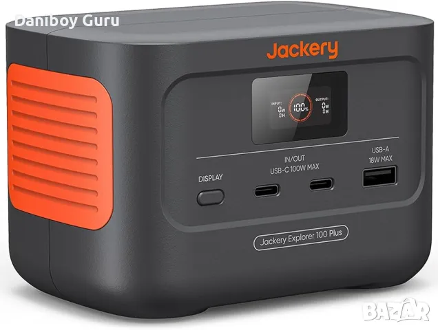 Jackery Explorer 100 Plus Power Station, 99Wh LiFePO4 батерия Power Bank, 128W  преносимо зарядно