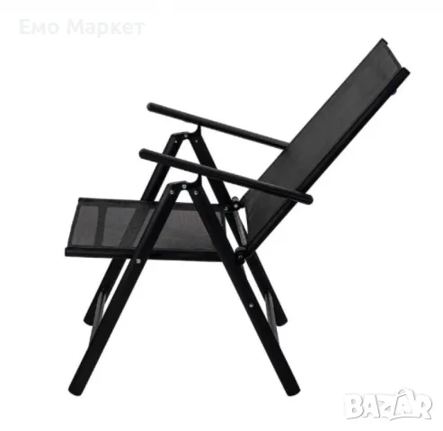 Метален сгъваем стол Muhler,  7 позиционен, снимка 2 - Столове - 49921408