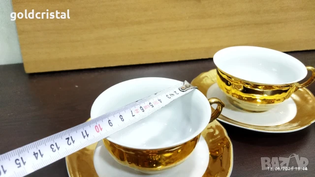 стар български порцелан чаени чаши барок , снимка 5 - Антикварни и старинни предмети - 21899109