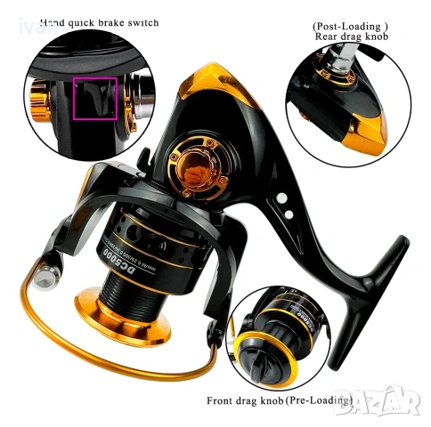 намаление риболовна макара Ghotda dc2000 13 лагера , снимка 5 - Макари - 53419189