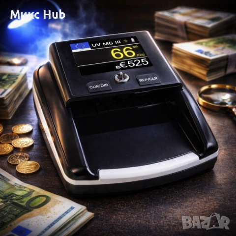 Детектор за фалшиви банкноти AL-130T 7-точково разпознаване, снимка 4 - Друга електроника - 53579227