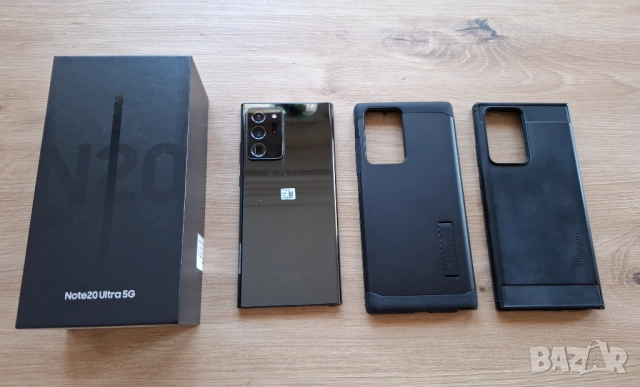 Смартфон Samsung Galaxy Note 20 Ultra, за ремонт или за части (работещ, но с повреден дисплей)