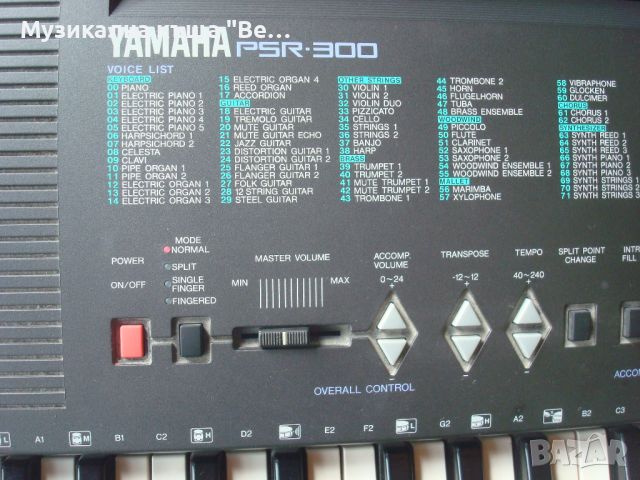 Синтезатор Yamaha PSR-300, снимка 2 - Синтезатори - 45636107